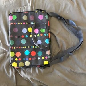 Grey w/ Polka Dot Laptop Bag